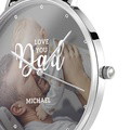 Personalized Love you Dad Photo Watch Father's Day Gift 40mm - image 3