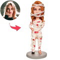 Halloween Mummy Costume Custom Bobblehead with Engraved Text - image 1