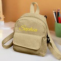 Personalized Mini Backpack with Name Corduroy School Bag Back to School Gift for Kids - image 8