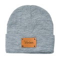 Personalized Baby Beanie Custom Name Leather Patch Beanie Gifts for Kids or Adult - image 5