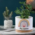 Personalized Teacher Flower Pot Rainbow Planter Back to School Gift for Teacher - image 2