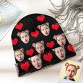 Custom Face Beanie Hat Warm Soft Knit Hat Winter Cap Gifts for Lovers - image 12