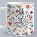 Personalized 3D Inflated Effect Kids Name Mug - Perfect Father's Day Gift - image 5
