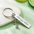 I Love You 3000 Keychain Custom Engrave Keychain Projection Keychain Fathers Day Gift For Him - image 2