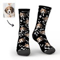 Custom Printed Face Sock Novelty Dog Avatar Socks with Photo - image 3
