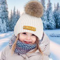 Personalized Leather Patch Beanie Custom Name Newborn Kids Winter Hat - image 7