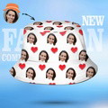 Personalized Fisherman Bucket Hat Custom Unisex Face Bucket Hats - image 1