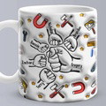 Personalized Fist Bump Mug for Papa - Custom 3D Inflated Design - Father's Day Gift - image 5