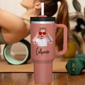 Personalized Text 40oz Insulated Mug with Handle and Straw Stainless Steel Custom Travel Cup Gift for Family Friends Couples - image 5