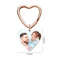 Engraved Keychain with Photo Gifts for Mom with Heart 3 Colors - image 10