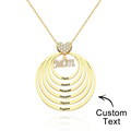 Custom Engraved Necklace Simple Circularity Family Gifts - image 15