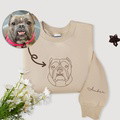 Custom Embroidered Pet Hoodie,Personalised one-line Pet Sweatshirt-15cm - image 3