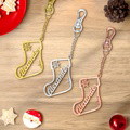 Personalized Christmas Socks Name Keychain Holiday Season Gift for Family Friends - image 4