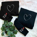 Embroidered custom Couple Collection - Love - Sweatshirt, hoodie T-shirt - image 4
