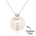 Custom Engraved Necklace Simple Circularity Family Gifts - image 30