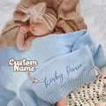 Custom Baby Blanket Embroidered Name Stroller Blanket for Newborn Baby Gift - image 13
