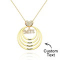 Custom Engraved Necklace Simple Circularity Family Gifts - image 13