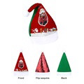 Personalized Sequins Santa Hat Custom Photo Christmas Hats for Holidays Xmas Party Supplies - image 6