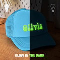 Custom Puff Print Trucker Hat Personalized Glow-in-the-dark Foam Trucker Caps for Adult Back to School Gift - image 9