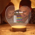 Father's Day Gift Personalized Acrylic Night Light I Am Their Father Heart Night Light - image 11