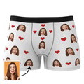 Custom Heart Face Boxer Briefs Men's Underwear with Package - image 3