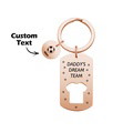 Personalized Engraved Football Daddy' Dream Team Keychain with Children's Names Key Ring Father's Day Gifts - image 11