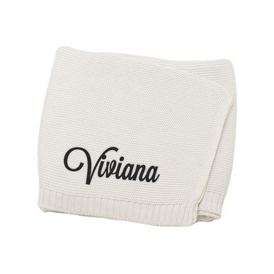 Custom Baby Blanket Embroidered Name Stroller Blanket for Newborn Baby Gift