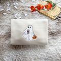 Custom Ghost Drinking Embroidered Sweatshirt - image 11