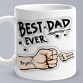 Personalized 3D Inflated Effect Coffee Mug - Best Dad Ever Gifts for Father's Day - image 1