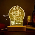 Personalized Qr Code Wine Bottle Night Light 7 Colors Acrylic 3D Lamp Father's Day Gifts - image 2