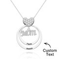Custom Engraved Necklace Simple Circularity Family Gifts - image 2