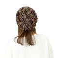 Lace three flower capped cap Sweet temperament cap embossed dome hat - image 5