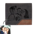 Custom Photo Wallet Bronzing Simplicity Men's Wallet Gifts For Dad - image 1