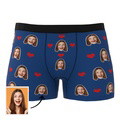 Custom Heart Face Boxer Briefs Men's Underwear with Package - image 7