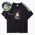 Embroidered cotton 3-bar customised T-shirt: make a statement! - image 4