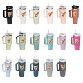 Custom Face 40oz Insulated Mug with Handle and Straw Stainless Steel Custom Travel Cup Gift for Family Friends Couples - image 20