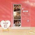 Personalized Photo and Name Acrylic Night Light Gift for Mum - image 1