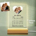 Spotify Plaque Night Lamp With Stand & Calendar Anniversary Gift For Couple Night Light - image 1