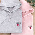 Couple outfit Embroidery Total - Valentine's Day Gift - Embroidered sweatshirt, hoodie - image 10