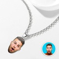 Custom Face Couple Necklace Personalized Shaped Acrylic Necklace - image 1