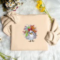 Embroidered sweatshirt, hoodie - Animal series - Chick - image 8
