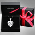 Women's Heart Photo Engraved Tag Necklace with Engraving Stainless Steel - image 7