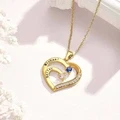 Personalized Heart Necklace Custom Family Name Birthstone Necklace Gift for Mother Grandma - image 25