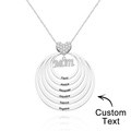 Custom Engraved Necklace Simple Circularity Family Gifts - image 6