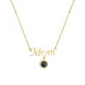 Custom Mom Photo Projection Necklace with Little Heart - image 2