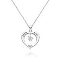 Personalized Birthstone Necklace Custom Baby Feet Heart Necklace Birthday Gift for New Mom - image 4