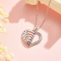 Personalized Heart Necklace Custom Family Name Birthstone Necklace Gift for Mother Grandma - image 24