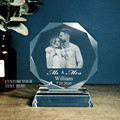Custom Photo Engraved Ornaments Crystal Glass Father's Day Gifts - image 2