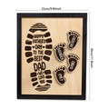 Personalized Footprints Wooden Frame Custom Family Member Names Father's Day Gift - image 9