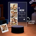 Mother's Day Gift Custom Photo Night Light for Mom Custom Photo and Name - image 5
